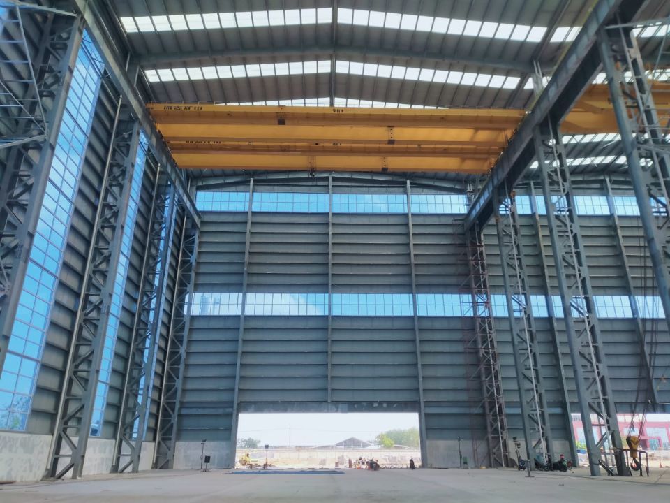 Custom Steel Warehouse with Brick Wall & Snow Load