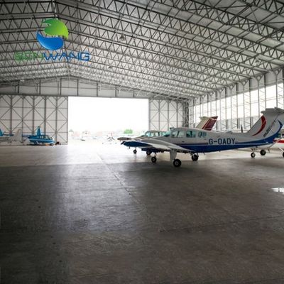 Steel Frame Aircraft Hangar Offering Large Clear Span Space and Flexible Design Options for Various Aviation Facilities