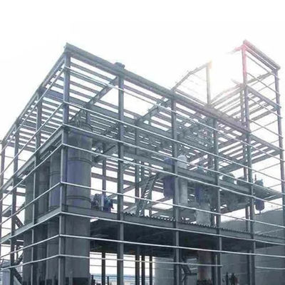 Welding H Sections Steel Structure Industrial Buildings with Plastic Steel / Aluminum Windows and Doors