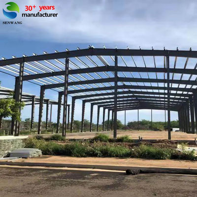 Workshop Steel Structure Building , Industrial Steel Warehouse Construction