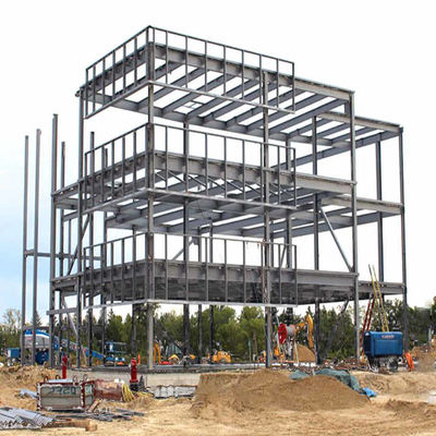 Galvanized Steel Structure Workshop , Prefab Metal Warehouse Building