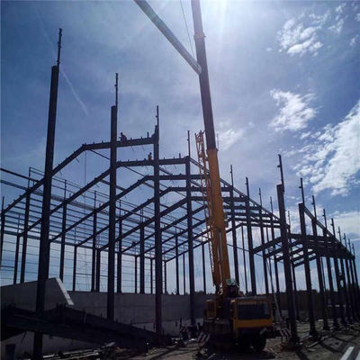 Steel Frame Storage Buildings , Prefab Commercial Office Building