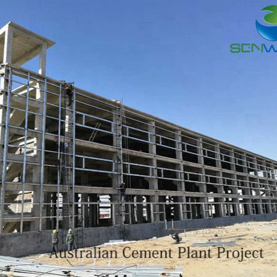 Steel Structure Warehouse with ISO 9001 Certification and Round Steel Bracing