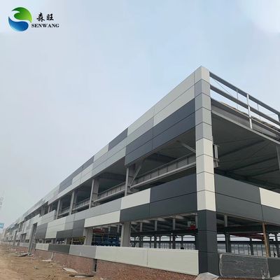 Steel Structure Warehouse with Sandwich Panel Roof and ISO 9001 Certified