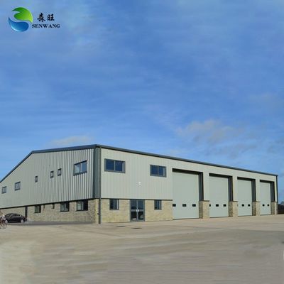 Steel Structure Warehouse with Sandwich Wall Cladding and PVC Windows