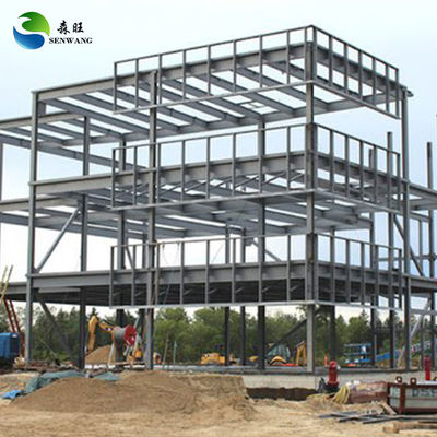 SA 2.5 Shot Blasting Level Steel Structure Workshop Offering H Section Frame Ideal Steel Structural Workshop Construction