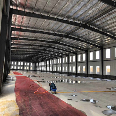Spacious Steel Structure Workshop Ideal for Manufacturing Engineering Warehouse and Construction Site Office Applications with Strong Steel Frame