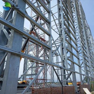 Prefab Warehouse Steel Structure Workshop Building Easy Assembly / Disassembly