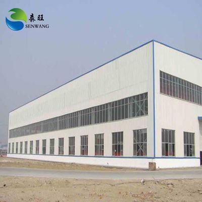 Steel Structure Warehouse with ISO 9001 Certification and Sandwich Panel Roof