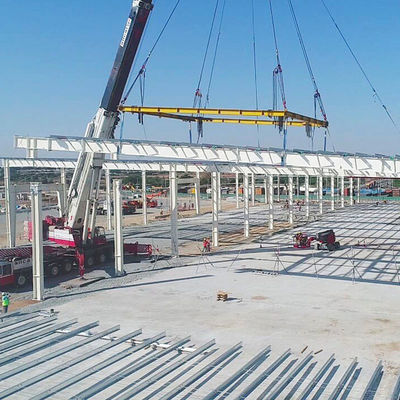 Large Span Workshop Building Prefab Steel Structure Warehouse AISC / EN / JIS / GB Standards