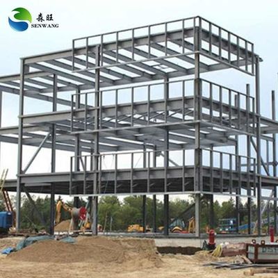 Galvanized Steel Frame Steel Sheet Building With Hot Dip Galvanizing And Carbon Steel Surface