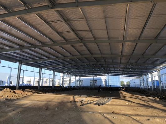 Quick Build Economical Prefabricated Steel Structure Workshop With Steel Base Cement Foundation