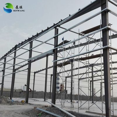 Sandwich Panel Wall And Roof Steel Structure Workshop Customizable C-Section Or Z-Section Purlin