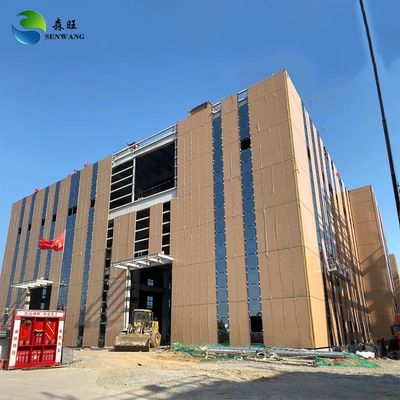 Heavy Duty Autocad Software Steel Structure Warehouse Building Metal Storage Facility For Waterproof Storage