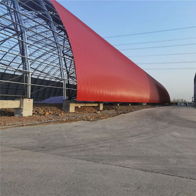 Commercial Portal Steel Frame Buildings , Prefabricated Steel Trusses Customized Logo
