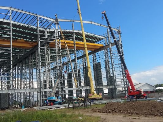 Modular Design Q235B Q355B Steel Structure Hangar Carbon Steel Column Beam