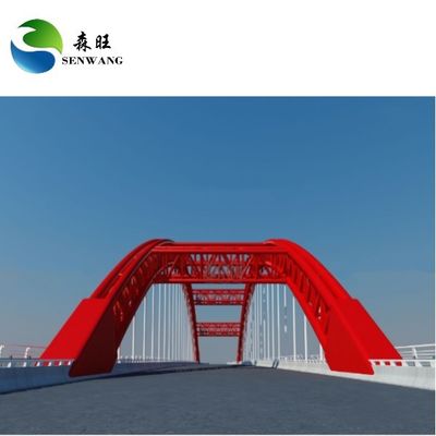 Sturdy Sustainable H Steel Structure Bridge Windproof High Strength