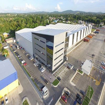 Customizable Steel Structural Buildings With Welded H Steel Beam Main Frame Durable Steel Sheet Roof Material