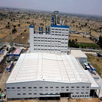 Windproof Galvanized Or Painted Steel Structure Warehouse with Wide Span Steel Frame Building