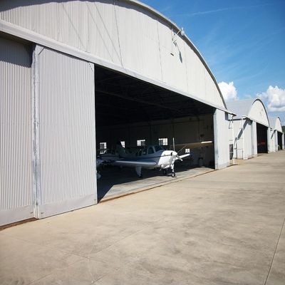 Customizable Design Aircraft Hangar with Optional Thermal and Acoustic Insulation and Prefabricated Assembly