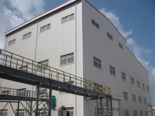 Economical Multi Span Steel Buildings Workshop , Safety Metal Frame Commercial Buildings