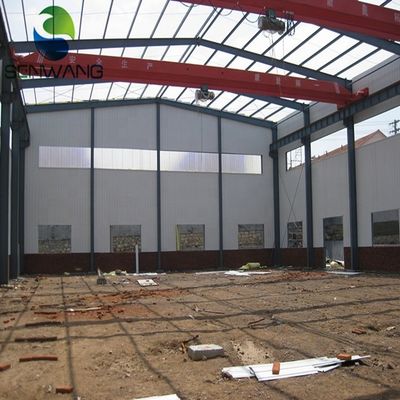 H Frame Steel Structural Buildings , Sheet Roof Industrial Steel Buildings
