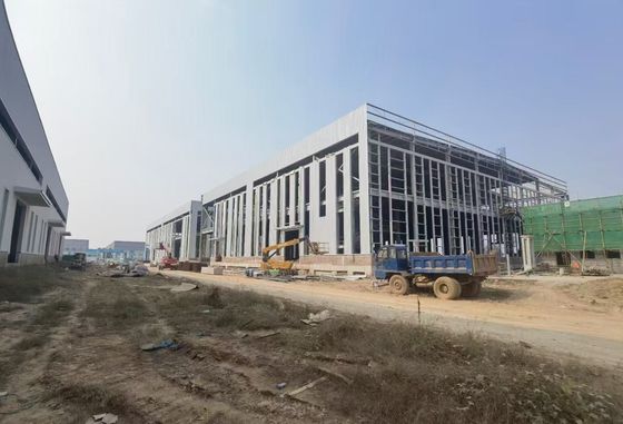 Steel Structure Warehouse with H Steel Frame and Z C Purlin
