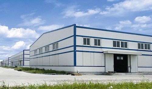 Q235 / Q345 Low Carbon Steel Workshop Steel Structure Light Type