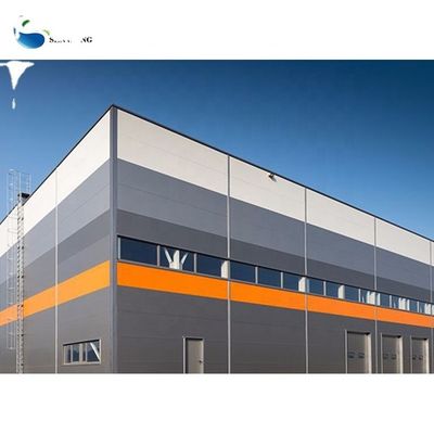Customized Economical Large Space Metal Frame Warehouse Industrial Prefab Steel Structure Building With Aluminum Alloy Window