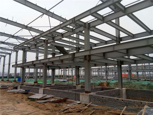 Prefabricated Warehouse Buildings Large Span Galvanized Steel Frame Strong Weather Resistance Q235B Grade