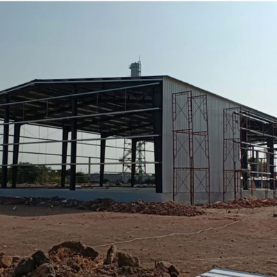 Bolt / Weld Connect Portable Modular Metal Cladding Steel Structure Workshop Building with AISC / EN / JIS / GB Design Standard