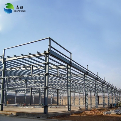 H Steel Prefab Warehouse Workshop Wide Span Portal Frame Structure