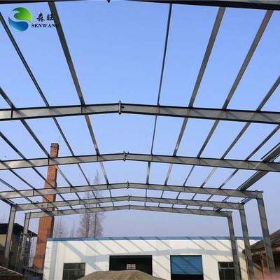 Steel Structure Warehouse with Sandwich Panel Roof and Sliding Door