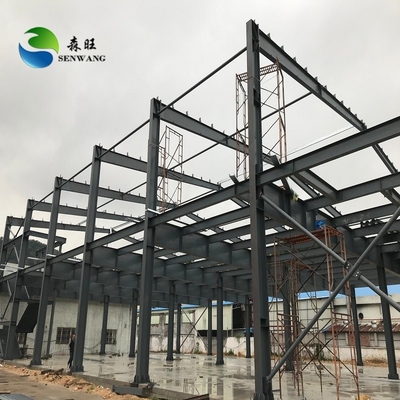 Custom Steel Structure Warehouse with Galvanized Finish and Sandwich Panel Roof