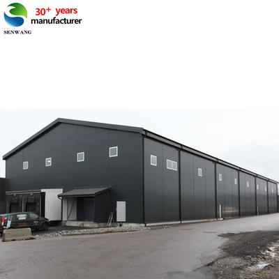 Custom Steel Structure Building with Galvanized H Beam and Sandwich Panel