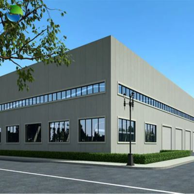 Durable Steel Structure Warehouse with Single Steel Sheet Roofing PVC Window and Angle Bracing