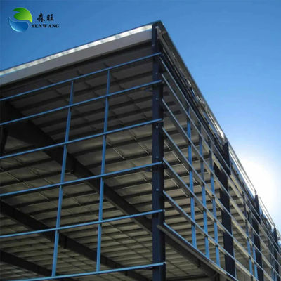 Quick Install Steel Structure Warehouse with Single Color Steel Plate and EPS Sandwich Wall Cladding