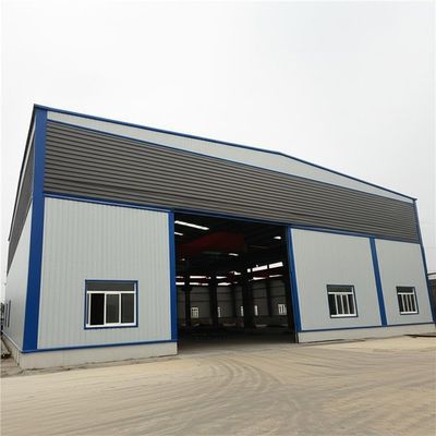 Galvanized Steel Structure Warehouse with Sa 2.5 Shot Blasting Level and European S235 & S355 Material Grade