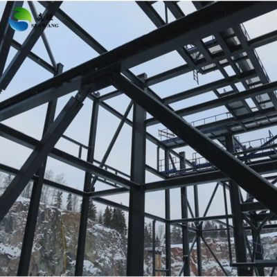 Fast Install Steel frame warehouse constructed with High Intensity steel ensuring robust structure and easy installation