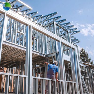 Bolt Connection Steel Structure Warehouse with Steel Sandwich Panel and CAD Drawing Design for Victorian and Modern Styles