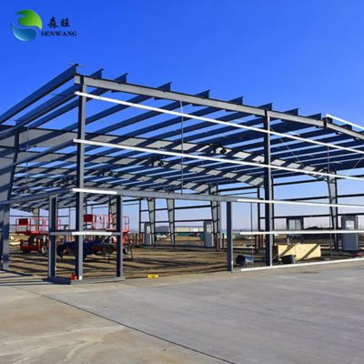 Multi-Functional Steel Structure Warehouse with Painted And Galvanized Steel Frame and Earthquake Against 7~9 Grade