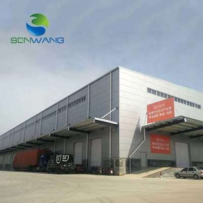 Steel Structure Warehouse with Sandwich Panel Thickness 50mm to 200mm and Corrugated Steel Plate or Sandwich Panel Roof and Wall with Painted or Galvanized Anticorrosion