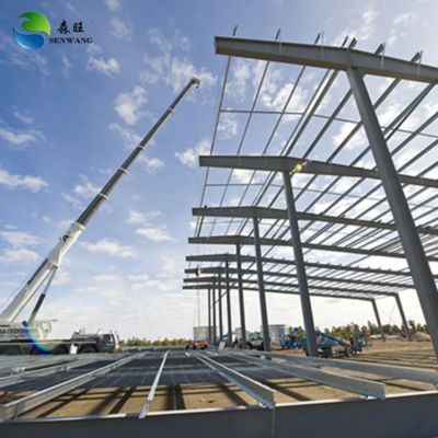 Highly Waterproof Steel Frame Warehouse with Customizable Roof Pitch and One-Stop Service