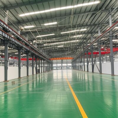 High Intensity Prefab Steel Workshop with Class A Fire Resistance and More Than 50 Years Service Life