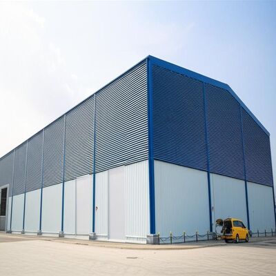 CE Certified Steel Structure Warehouse with Q235/Q355 Grade Steel and 5-Ton Crane Capacity