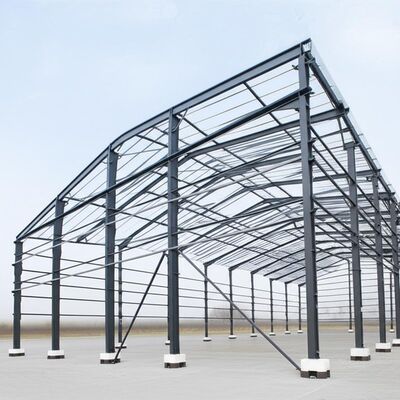 Drawing Design By Us Steel Structure Warehouse Incorporating ROUND Elements and Secondary Frame Hot Dipped Galvanized Purlin for Storage