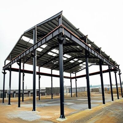 SAW Welding Method Steel Structure Warehouse Featuring ASTM A123 Galvanizing Standard Sustainable Construction for Industrial
