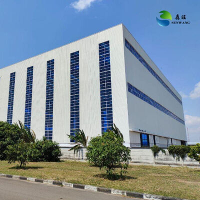 Q355B Steel Structure Warehouse with Wind Load 0.35kn/m2 and Corrosion Resistant for Industrial Storage