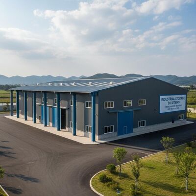 Customized ≥5000㎡ Eco-friendly Prefabricated Steel Structure Warehouse with Windload Resistance Up To 0.45 KN/m²