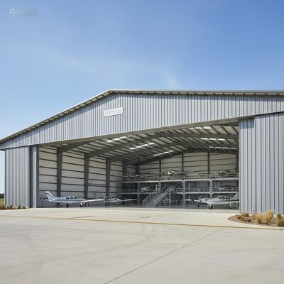 Customized Q235 Steel Grade Metal Structure Warehouse with Glass Wool Roof